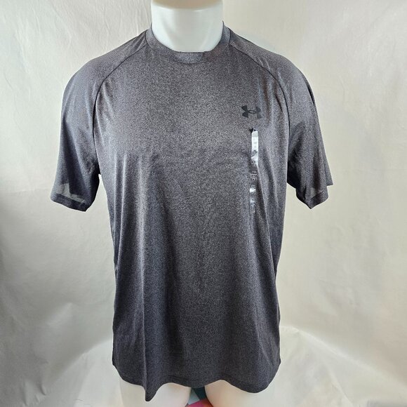Under Armour T Shirt Mens Medium Gray Tech 2.0 Athletic Training Performance Tee - Picture 1 of 8